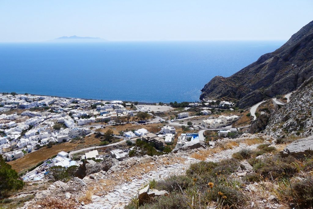 Randonnée sur l ile de Santorini en Grèce Kamari Perissa