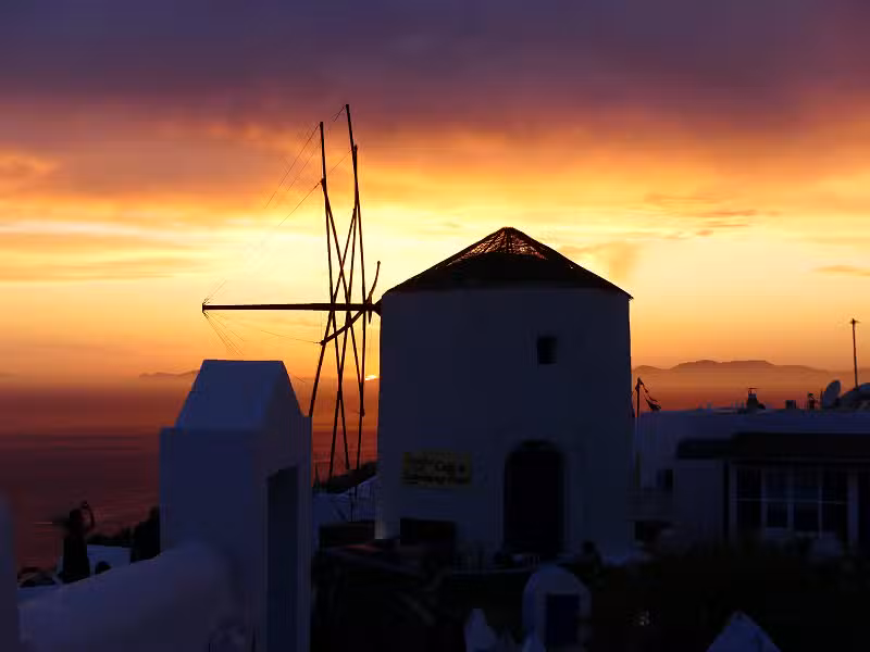 Coucher de soleil à Oia
