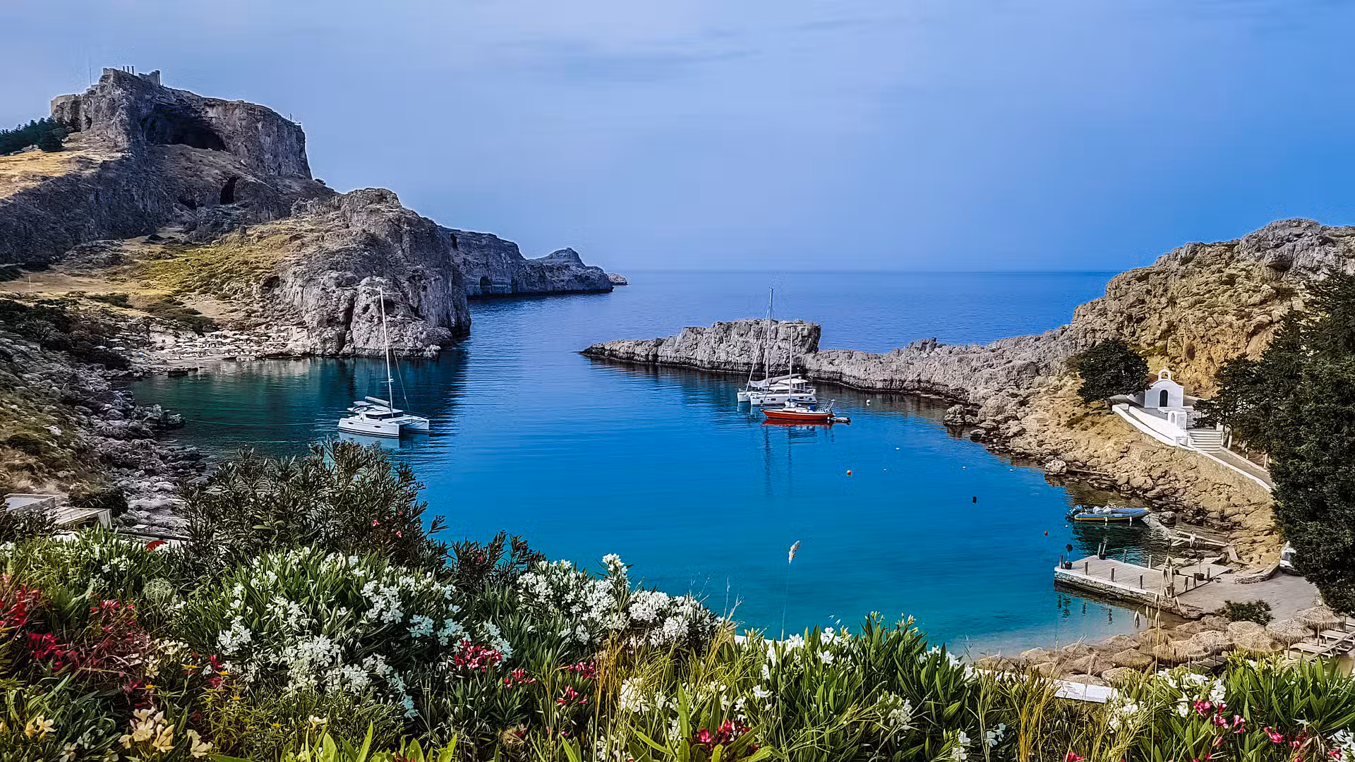 Rhodes vieille ville médiévale Lindos