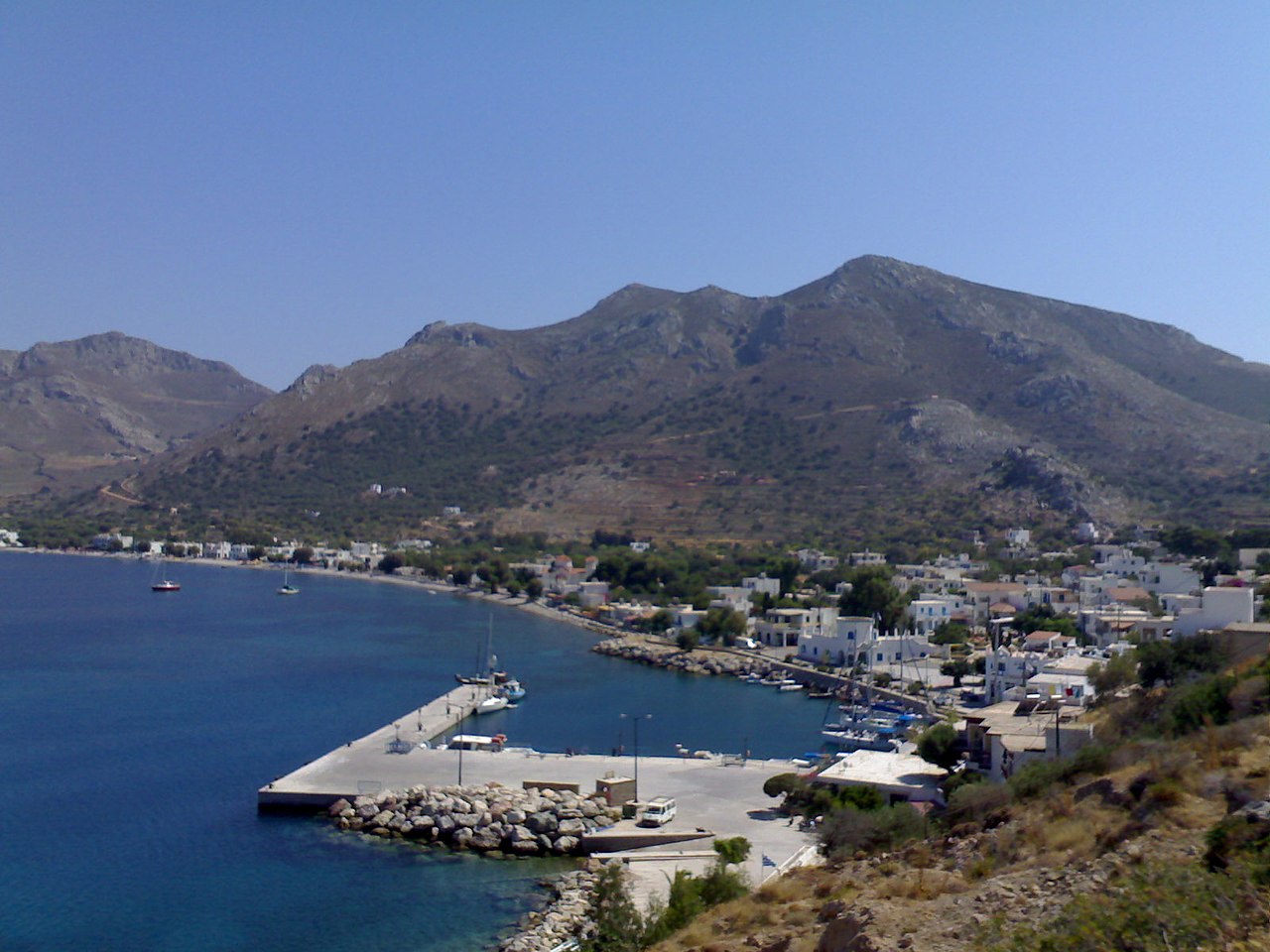Port de Livadia à Tilos