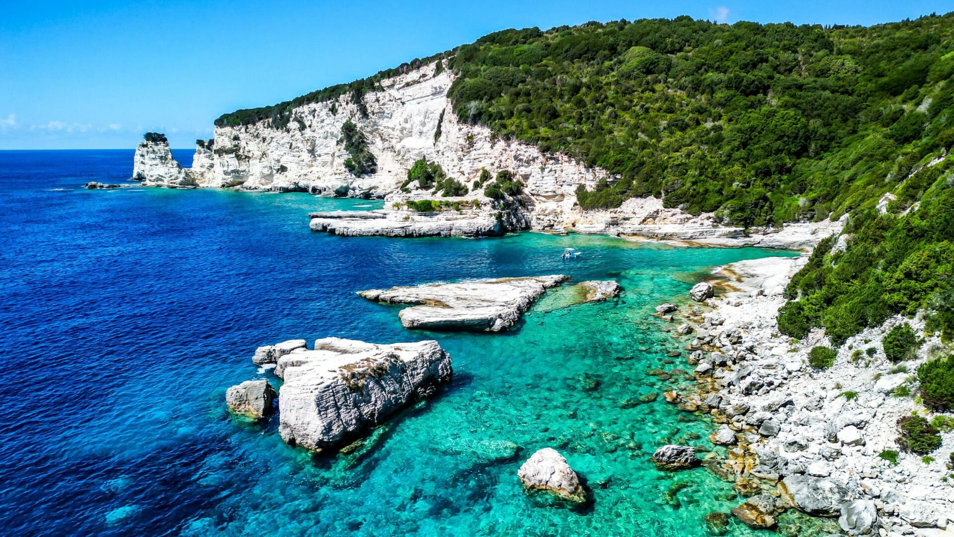 Paxos Antipaxos grottes bleues îles Ioniennes