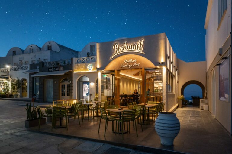 bechamel restaurant a fira santorin