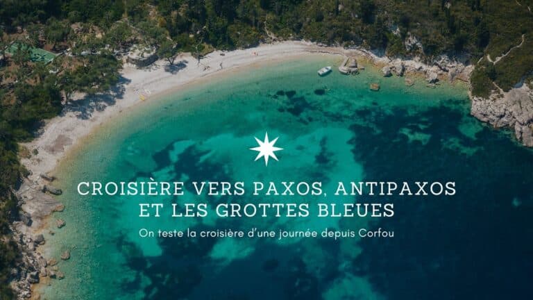 croisière de corfou vers Paxos Antipaxos les grottes bleues
