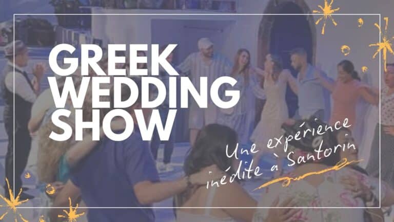 greek wedding show santorin