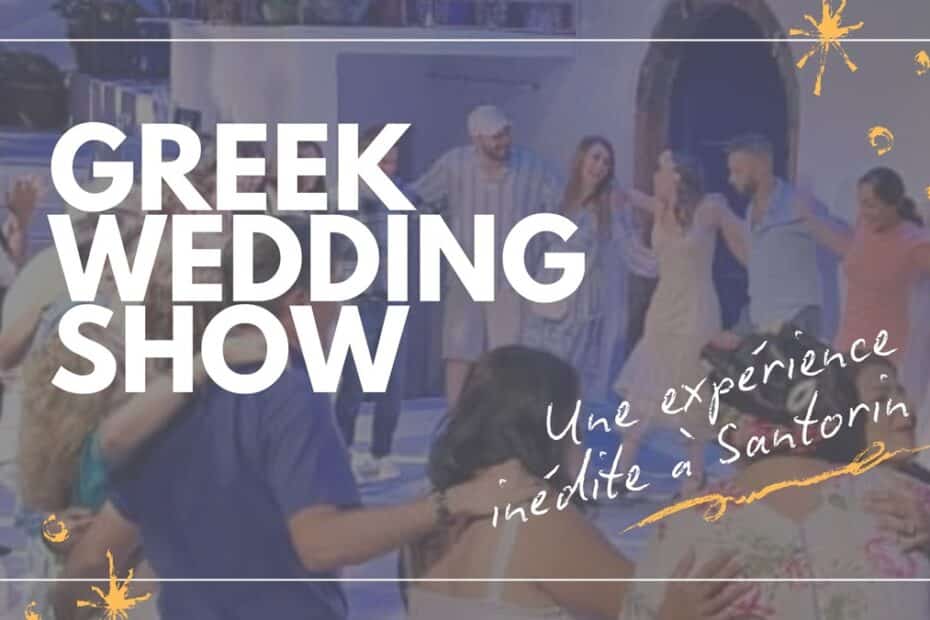 greek wedding show santorin