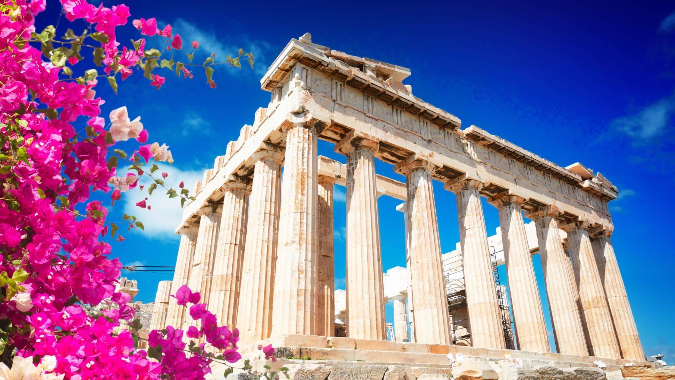 Acropole d'Athènes avec le Parthénon