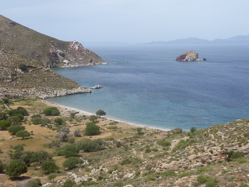 Plage de Lethra à Tilos