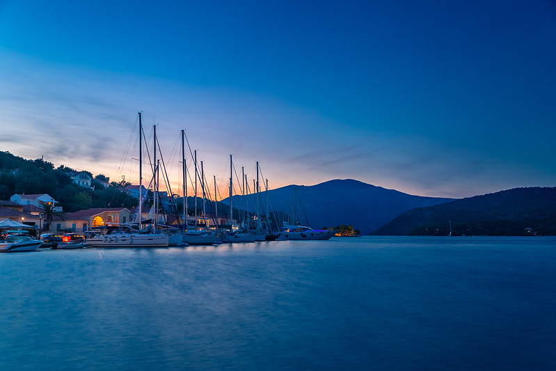 Port de Vathy Ithaque baie Ioniennes