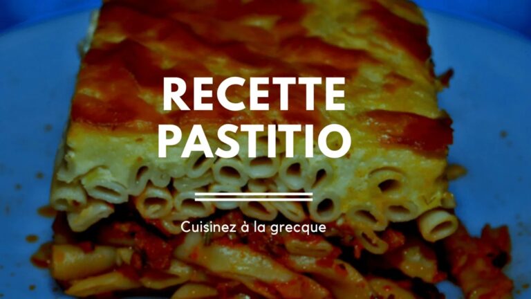 recette du pastitsio