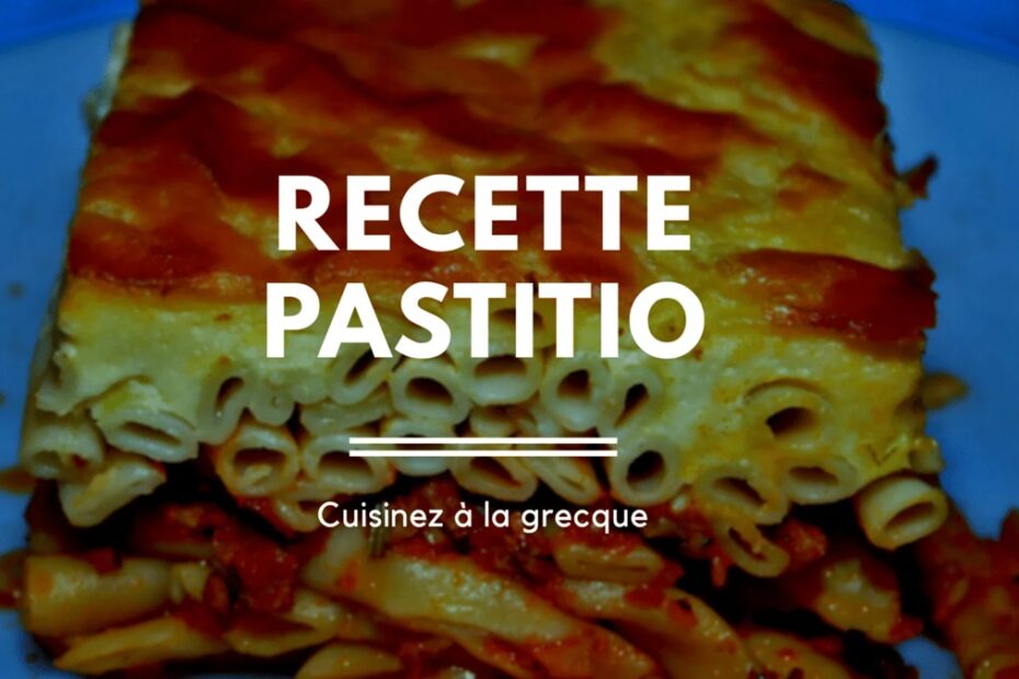 recette du pastitsio