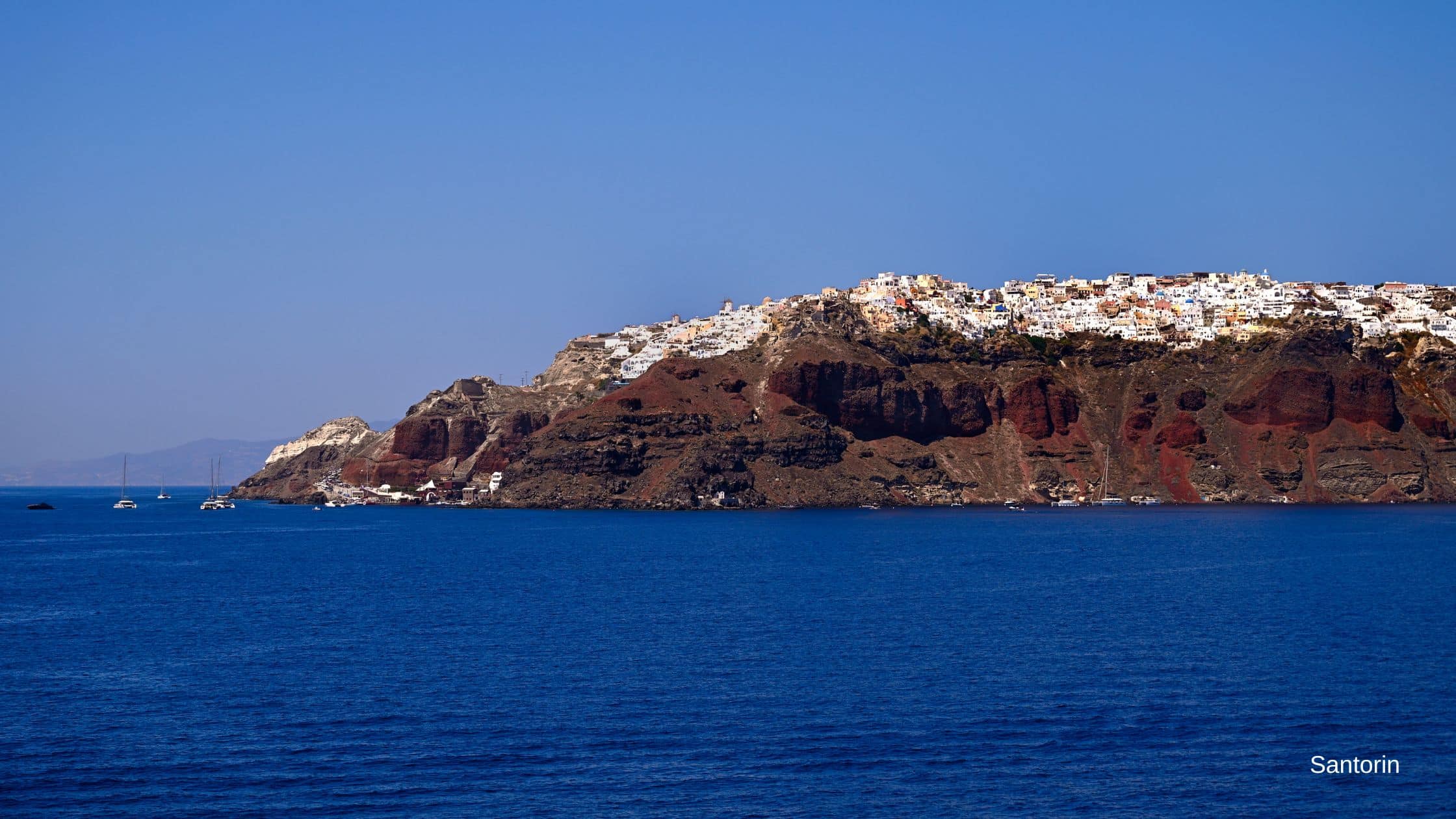 Navigation vers Oia