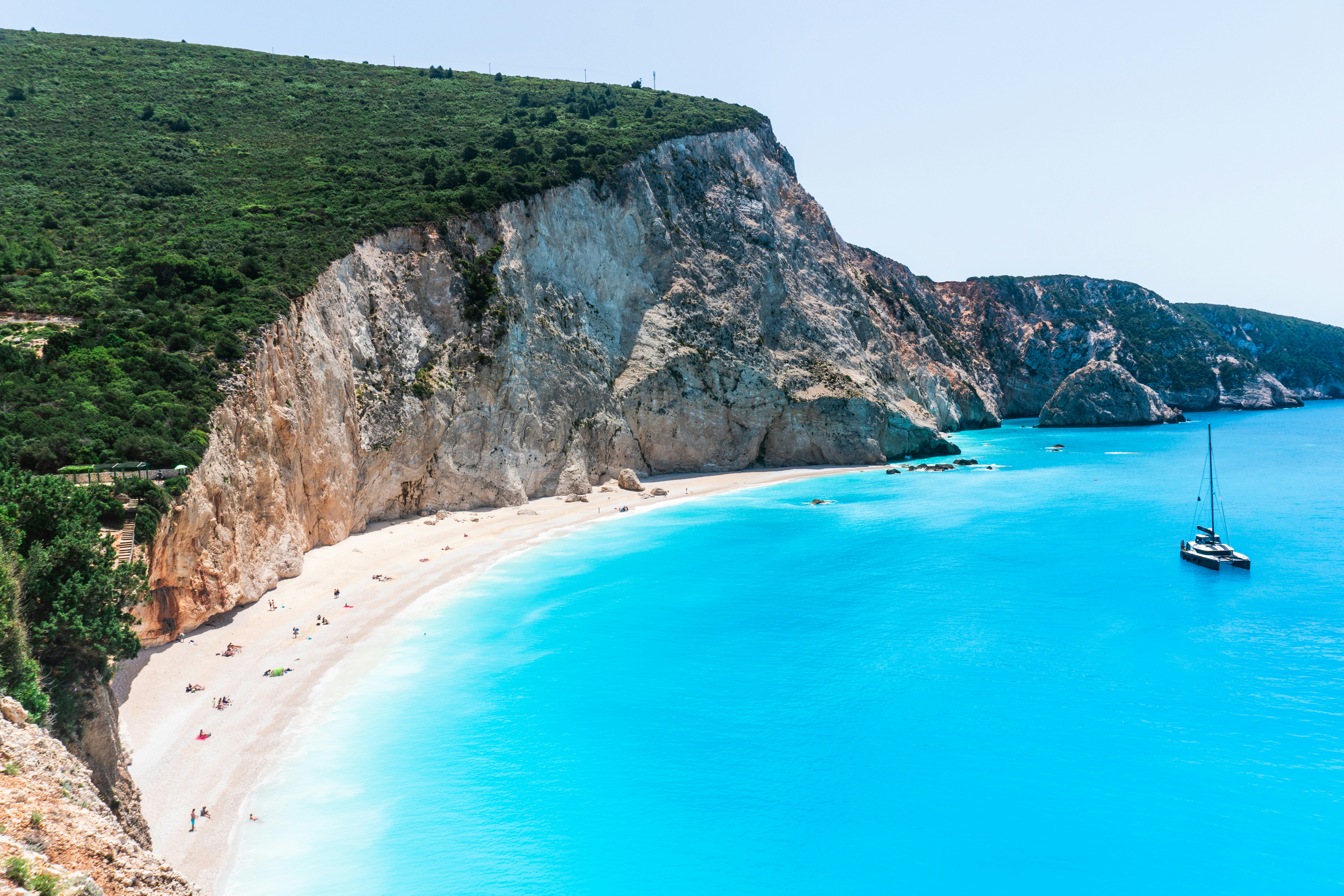 Leucade Lefkada falaises Porto Katsiki mer Ionienne