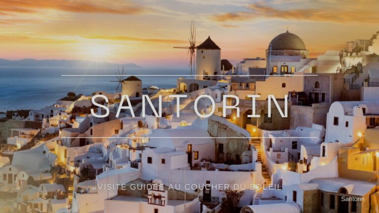 visite guidee coucher du soleil santorin